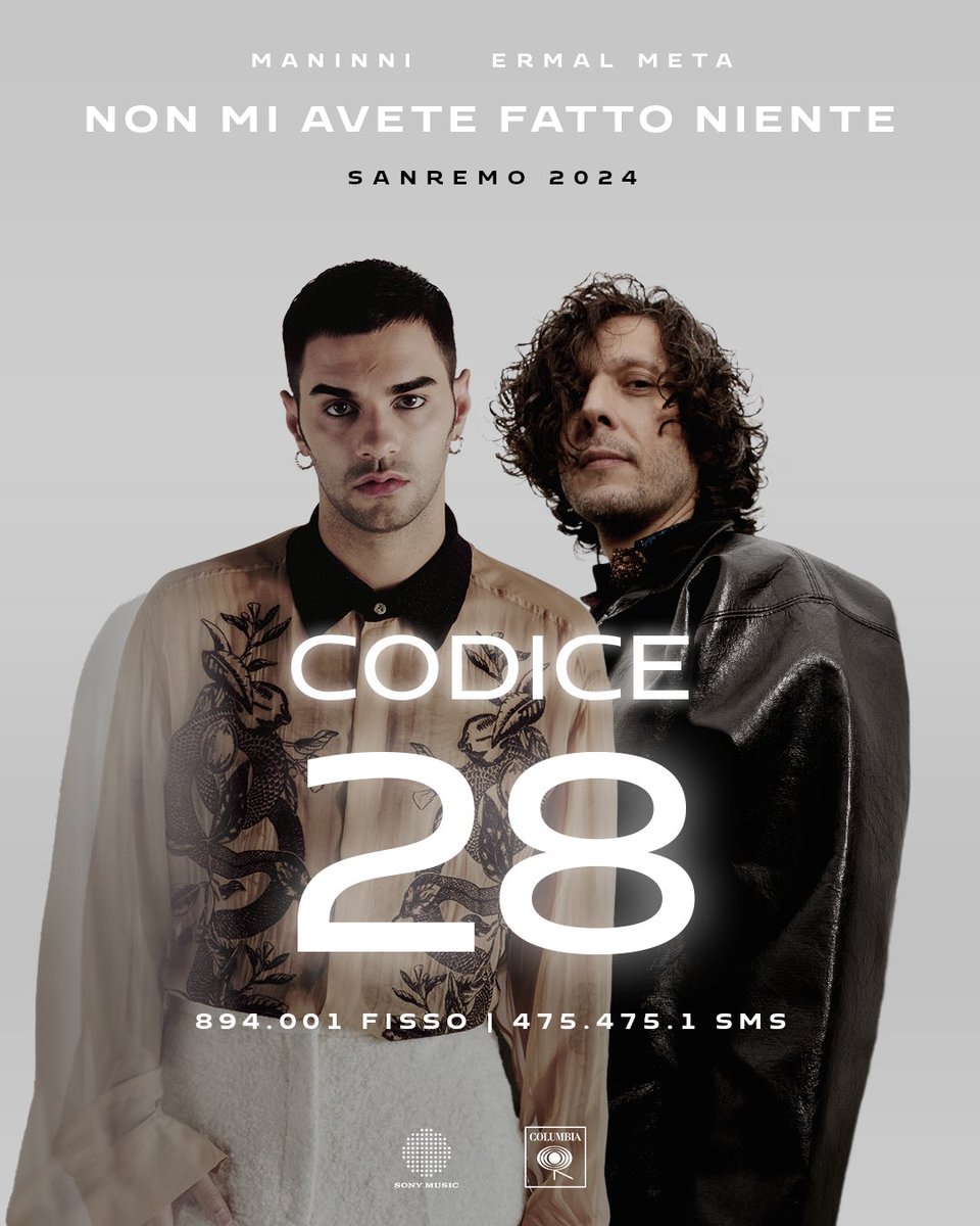 nuccialupetta's tweet photo. ๐ฅ๐ฒ
#ErmalMeta #Maninni #Sanremo2024 #NonMiAveteFattoNiente #codice28 https://t.co/2oIBCsTMRK