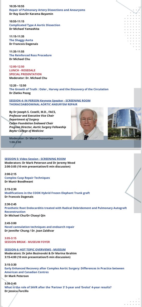 Michael Chu (@michaelmwachu) on Twitter photo Excited about the upcoming <a href="/CtacSurg/">Canadian Thoracic Aortic Collaborative</a> Annual Meeting about to start soon! Not too late to come! Keynote address from <a href="/JCoselli_MD/">Joseph Coselli, MD</a>! <a href="/OuzounianMD/">Maral Ouzounian</a> <a href="/Mark_PetersonMD/">Mark</a> <a href="/jenn_cy_chung/">Jennifer Chung</a>
Thanks to all our amazing sponsors! Excited about the upcoming <a href="/CtacSurg/">Canadian Thoracic Aortic Collaborative</a> Annual Meeting about to start soon! Not too late to come! Keynote address from <a href="/JCoselli_MD/">Joseph Coselli, MD</a>! <a href="/OuzounianMD/">Maral Ouzounian</a> <a href="/Mark_PetersonMD/">Mark</a> <a href="/jenn_cy_chung/">Jennifer Chung</a>
Thanks to all our amazing sponsors!