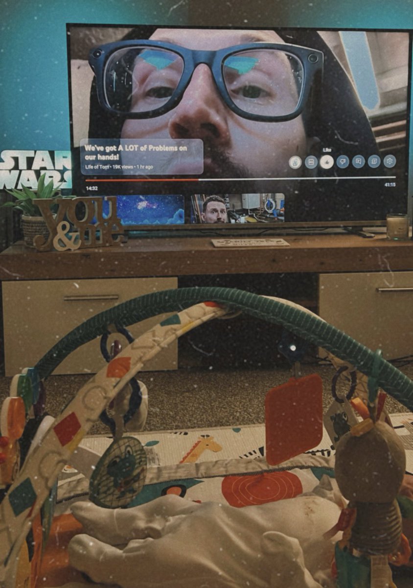 Clo_Muse's tweet photo. @Syndicate @YouTube Always apart of our evening tummy time, my little man enjoys watching you on the big screen 📺 ✨ https://t.co/UEryFqPYYg