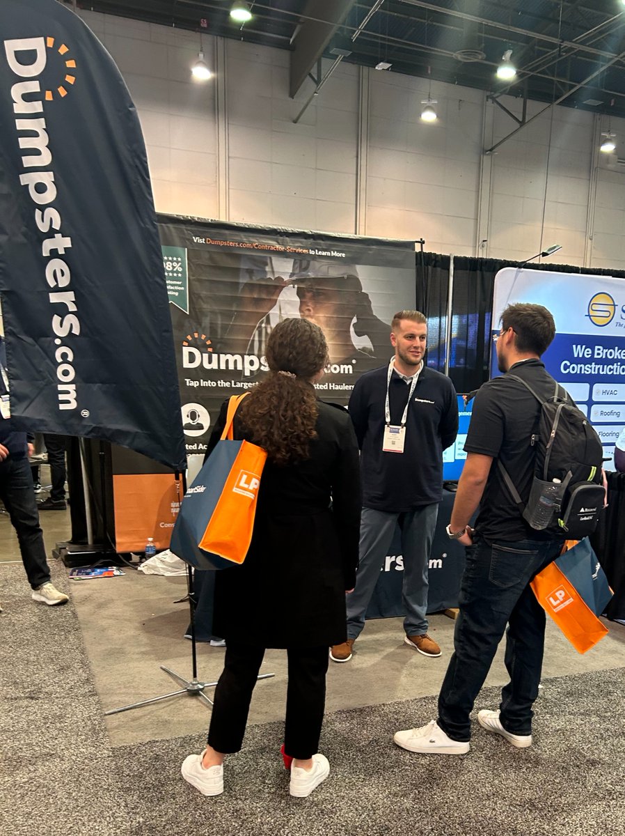 dumpstersdotcom's tweet image. A big shoutout to everyone who visited us at the International Roofing Expo. If you couldn't make it, discover how we're making waste removal a breeze for roofing pros. #IRE2024 #Internationalroofingexpo #WasteSolutions #dumpsters