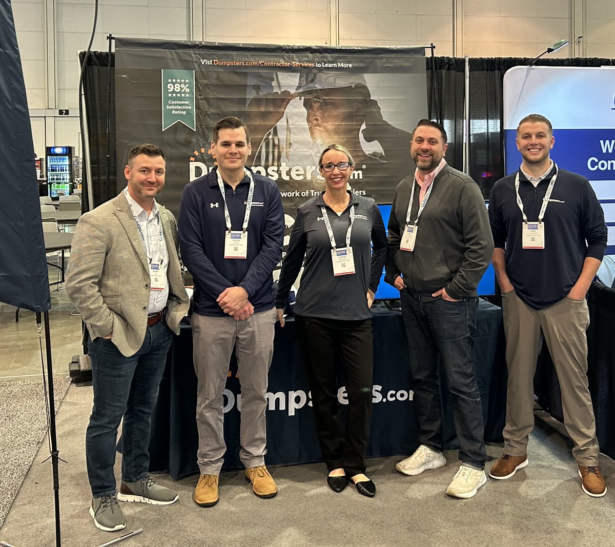 dumpstersdotcom's tweet image. A big shoutout to everyone who visited us at the International Roofing Expo. If you couldn't make it, discover how we're making waste removal a breeze for roofing pros. #IRE2024 #Internationalroofingexpo #WasteSolutions #dumpsters
