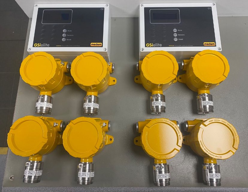 MedemUkLtd's tweet photo. A couple of our GSI-Elite Gas Detection Systems with ATEX Ethanol detectors on their way to another valued customer. At Medem we manufacture and supply a range of ATEX-certified gas detectors, including CO2, O2, NH3, H2, and CH4. https://t.co/pP6ypaGi8b
