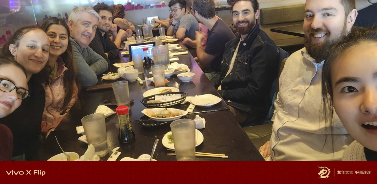 Celebrating the lunar year with the group at an all-you-can-eat restaurant!  Happy new year !