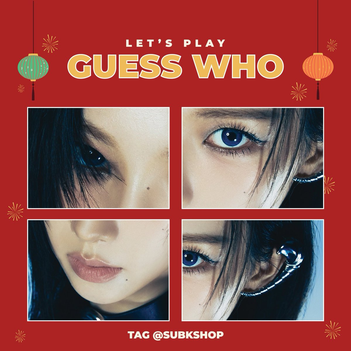 subkshop's tweet photo. Only one day left until Lunar New Year! Join the celebration with a game of GUESS WHO? - Year of the Dragon Edition! 🐉🧧
Drop your guesses in the comments ⬇️ and swipe left ⬅️ to unveil if you got it right! 🎉
#LunarNewYear #SUBKSHOP #SUBKSQUAD #SUBKpopChallenge https://t.co/aT2vMrvP9W