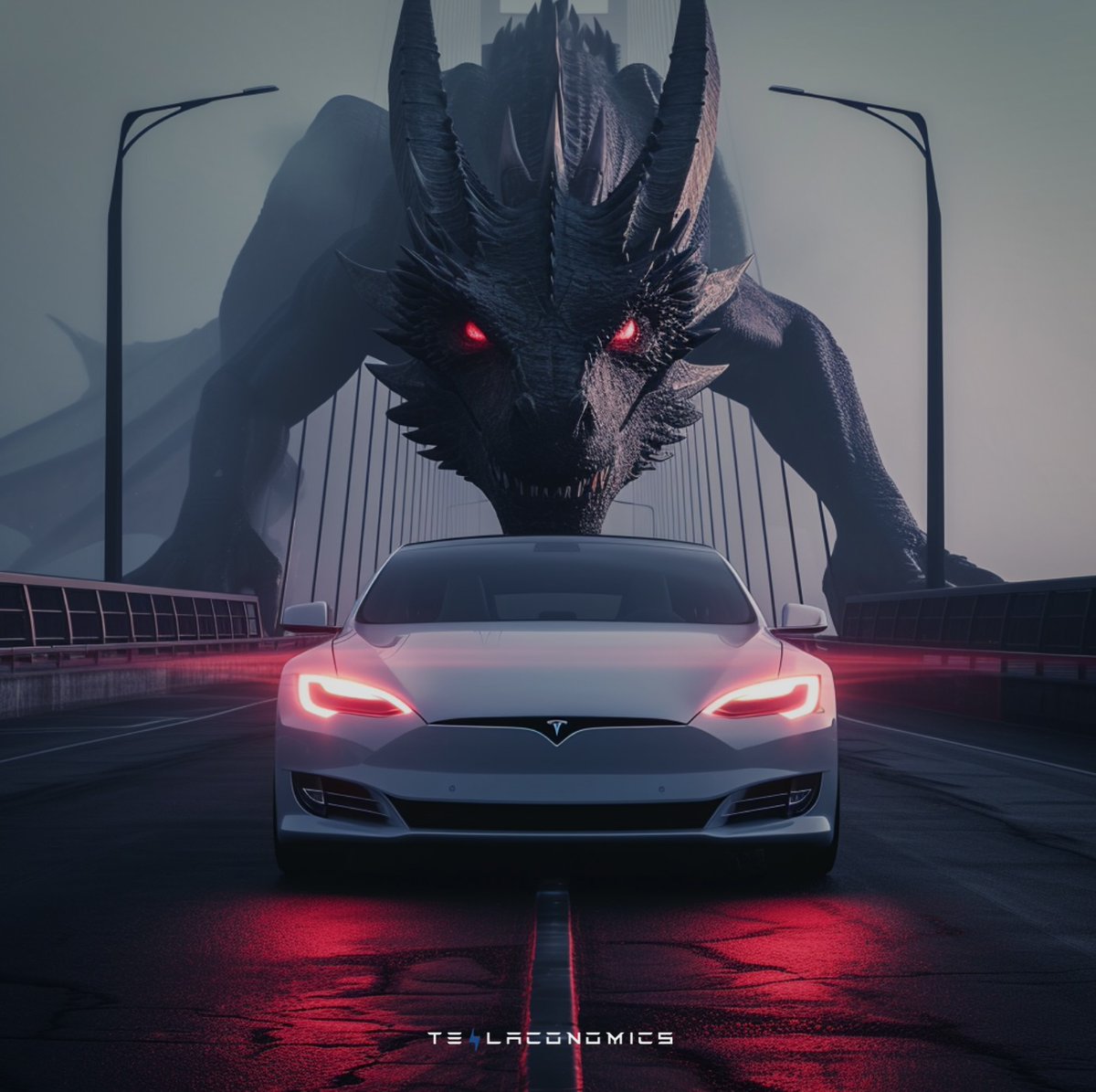 Teslaconomics's tweet photo. Happy year of the dragon 🐉 $TSLA https://t.co/Twto9WMsAM