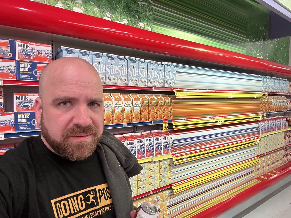 I went to the grocery store today, looks like someone tried to extrude a portion of the milk aisle, but they didn’t bother fixing the UVs. Fuckin amateurs