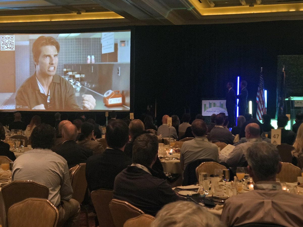 Chairman Brandon Fugal nails it at the 2024 NAIOP Utah CRE Symposium! His insightful market update was delivered to over 700 pros in attendance, with the theme 'Help me, Help you' from Jerry Maguire. Thank you @NAIOP_Utah for hosting an epic event! 👏