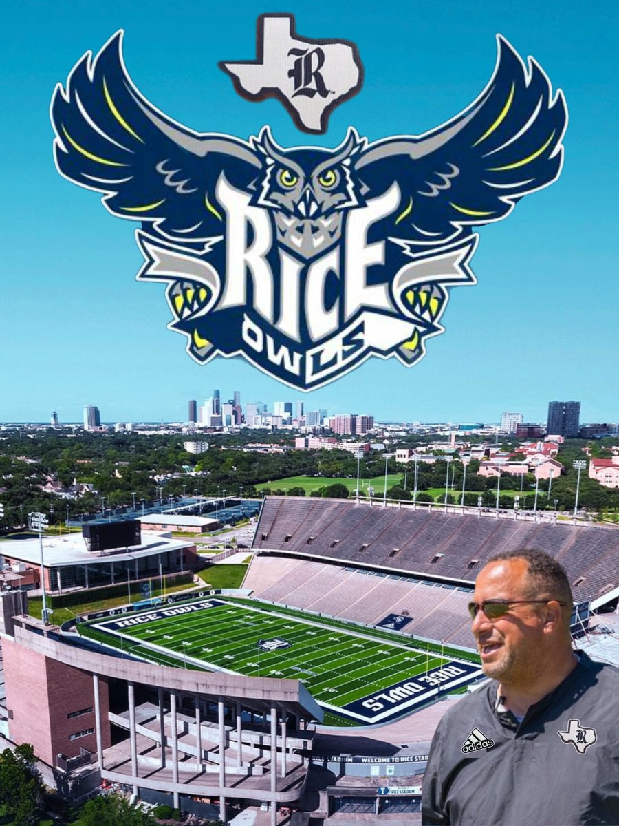 Fired up to coach the WRs @RiceFootball 🦉 #thefamilyyouchoose