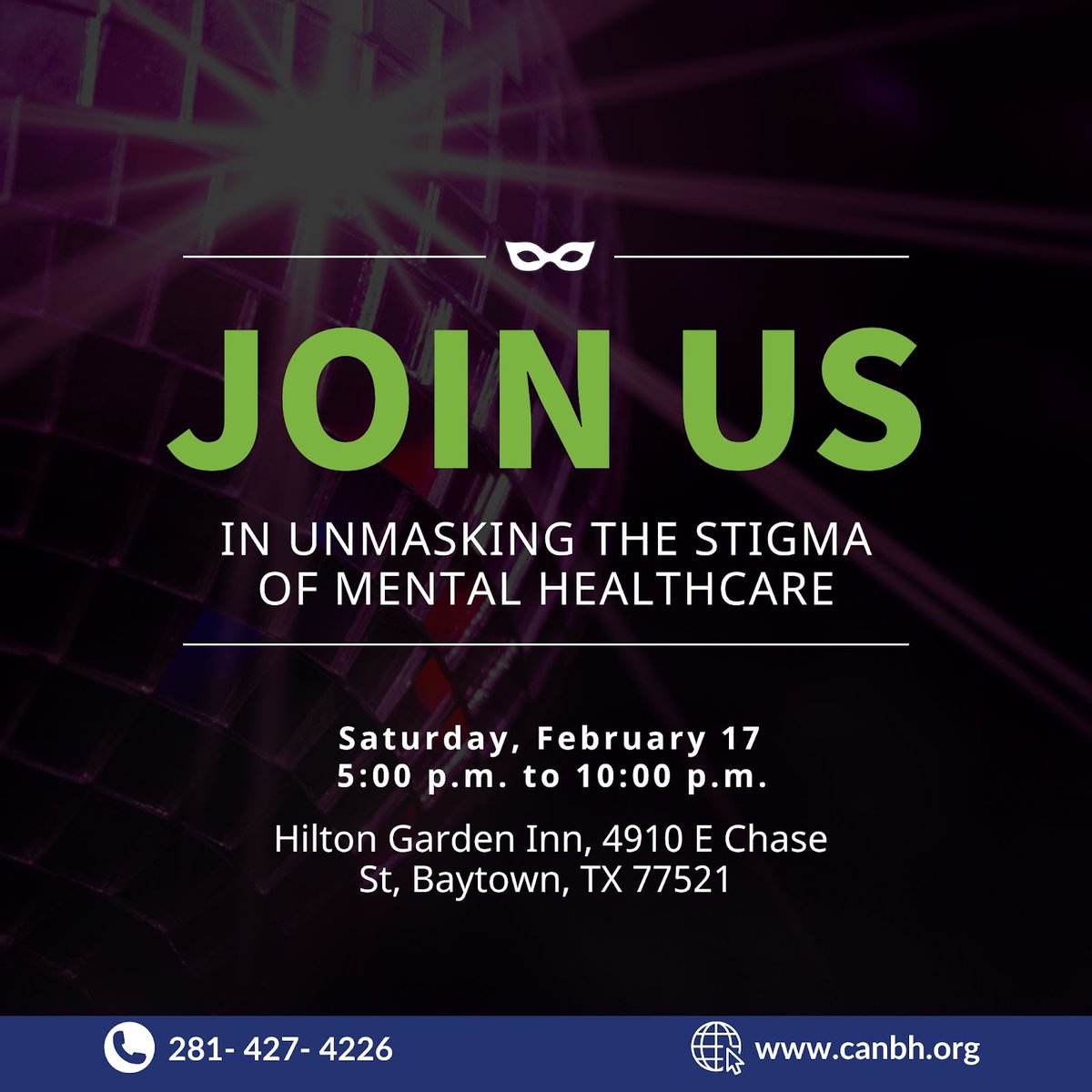 CAN Behavioral Health invites you to our spectacular Fundraising Gala, 'Unmasking the Stigma of Mental Healthcare.' 📷📷 This event promises an evening of inspiration, empowerment.
.
#UnmaskTheStigma #CANFundraisingGala #MentalHealthSupport #CommunityImpact #FundraisingGala