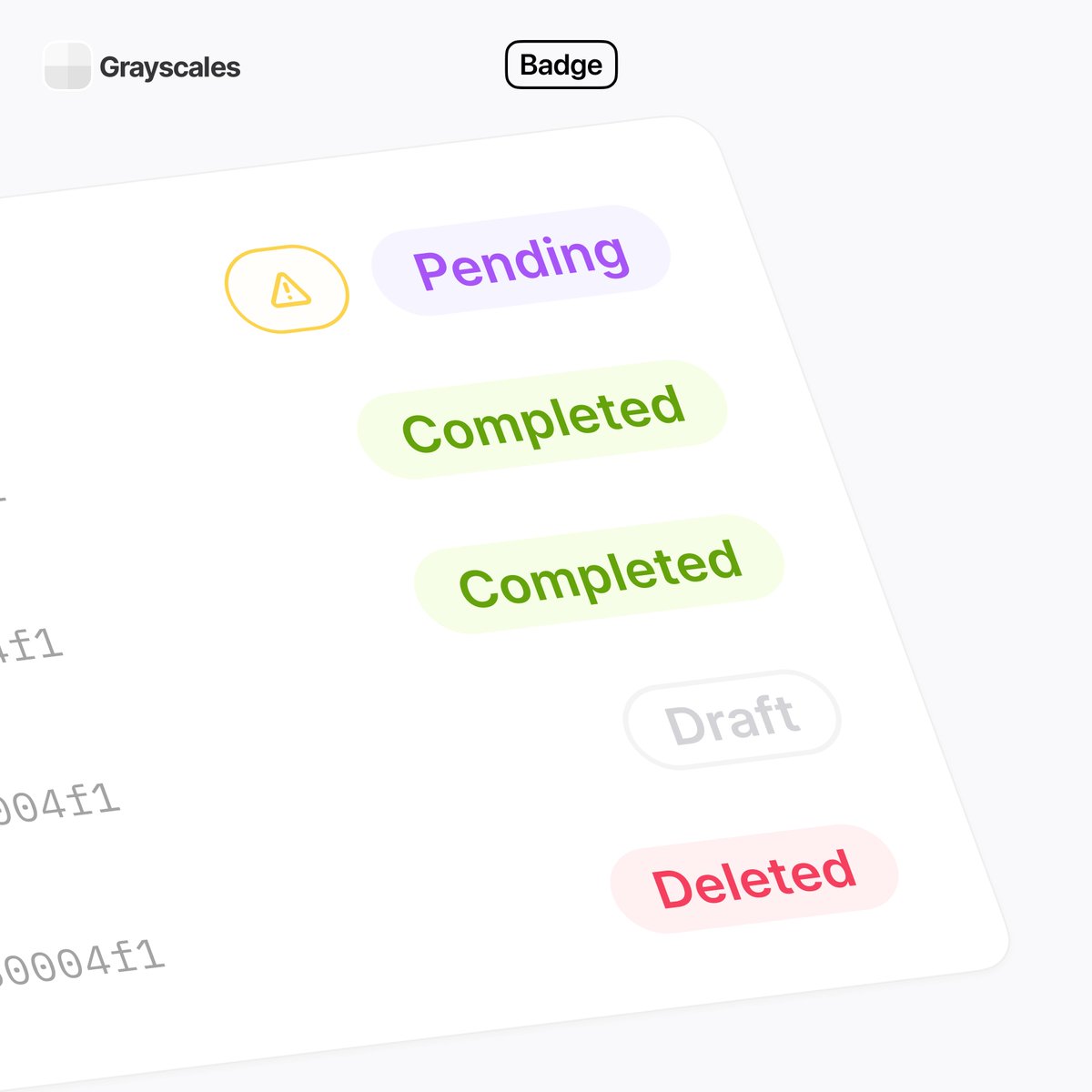 ✨Tonight's Grayscal.es reveal: Badge  

Included in the upcoming early access release.

🎨 A big variety of styles
◻️ 5 shapes
↔️ 4 different sizes
🖼️ Can be placed as an Overlay
✅ Icon/startEnhancer Support 
❌ Disabled state

#buildinpublic