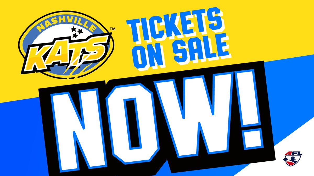 🔵Share &amp; @ 2 Friends 
🟡To Win a Pair of VIP Season Tickets
⚫️BUY NOW = thenashvillekats.com

#AFL #ArenaFootballLeague #AFLUSA #TheAFLisBack #klawsout