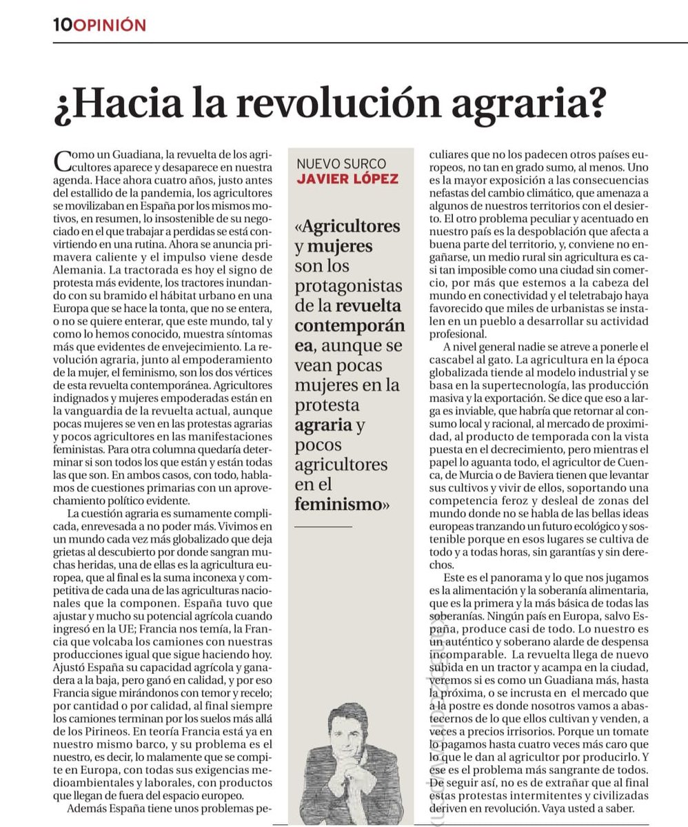 nuevosurco's tweet photo. #agricultores #TractoradaNacional
Mi columna de esta semana en los diarios de #Promecal https://t.co/1WtmPwSP8C