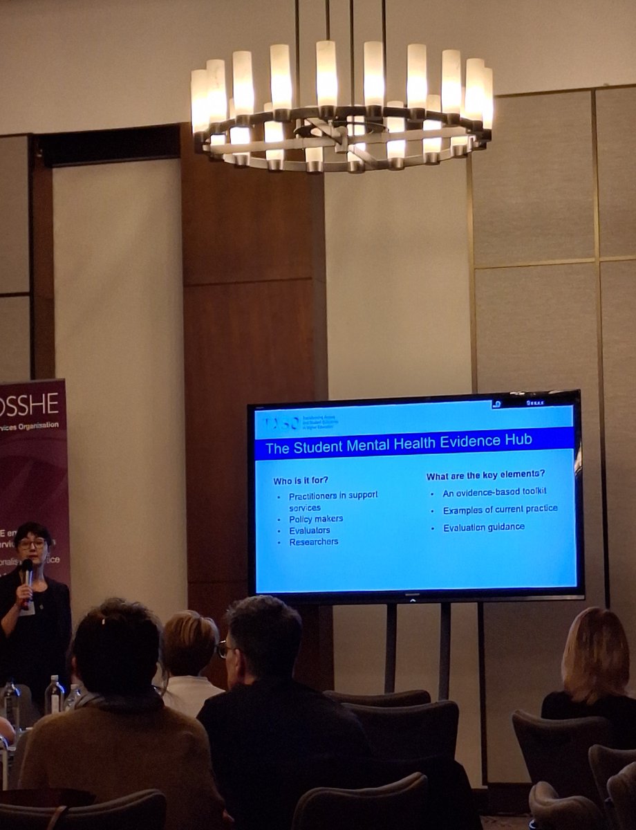 We are thrilled to have Tatjana Damjanovic at our Winter Conference. 
She is explaining how Student Services teams can use the Student Mental Health Evidence Hub to develop and evaluate mental health and wellbeing interventions
<a href="/taso_he/">TASO</a>
 #amosshecpd