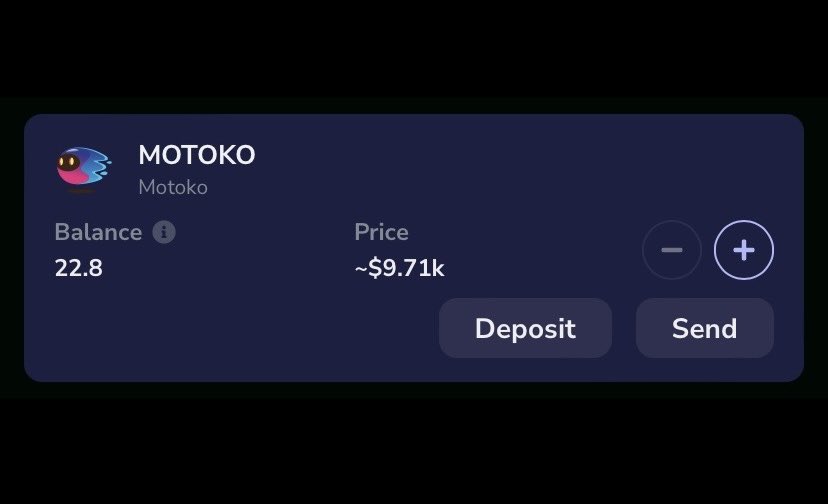 $Motoko Token update. Just on my position for transparency.

I got 1 of my 2 airdrops. The other one is probably there. I’m just tied up w work and not near any of those devices to check.

I have 19 Motoko Ghost NFTs. Separately, I bought 22 Motoko Tokens since launch.
Again I’m