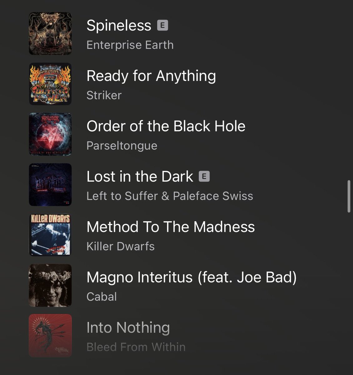 SoundcheckDFW's tweet photo. Wednesday workout fueled by @EEarthBand @StrikerMetal #parseltongue @LefttoSufferUS ft #zelli of #palefaceswiss @KillerDwarfs @cabalcph @BleedFromWithin @aftertheburial @WhitechapelBand
- Tut https://t.co/hZ9D830EQQ