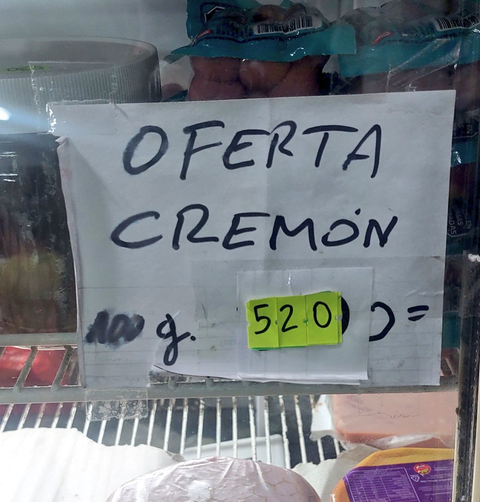 PreciosRosario2's tweet photo. #QuesoEnRosario 🧀
Según pasan los años ...
🧀 Queso #Cremon La Serenísima
👉 100 gramos
📍 9 de Julio y Crespo
💰 $70 (Octubre 2021)
💰 $190 (Abril 2023)
💰 $250 (Agosto 2023)
💰 $520 (Febrero 2024)
#FotoTestigo 📸 https://t.co/fUBeTsipX3
