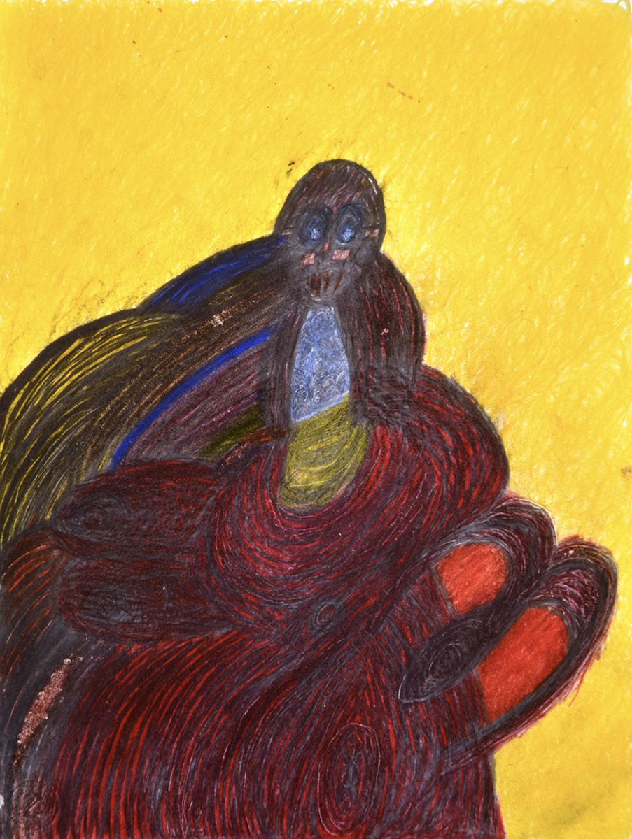 RawVisionMag's tweet photo. Placed in a psychiatric hospital from a young age, #JohannHauser found solace through drawing with coloured pencils upon moving to #Gugging in 1947. Explore his bold works in #RawVision14 and #RawVision91.
https://t.co/eAtc8uek7l

#artbrut #outsiderart #arttherapy #rawvision https://t.co/ZxVfJUTHNJ