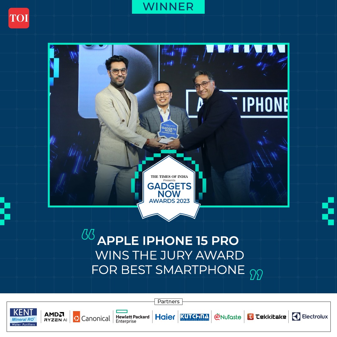 #GadgetsNowAwards2023 | Jury Choice Best Smartphone - Apple iPhone 15 Pro @Apple