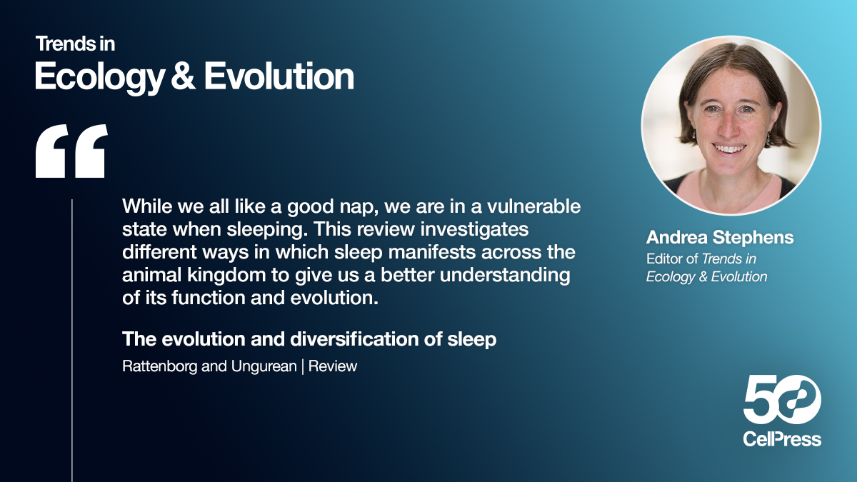 The evolution and diversification of sleep #TrendsEditorsChoice2023 <a href="/Trends_Ecol_Evo/">Trends in Ecology & Evolution</a> cell.com/trends/ecology…