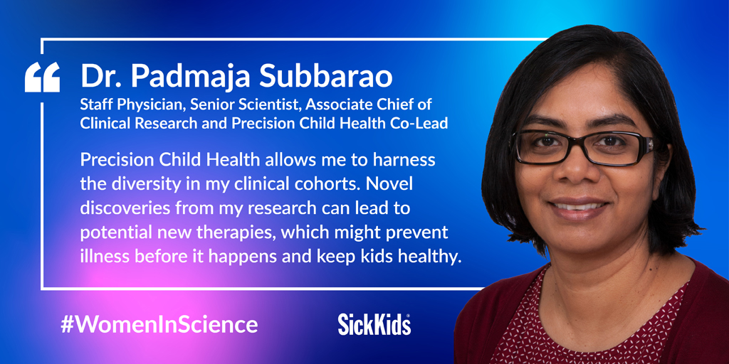 Dr. Padmaja Subbarao leads the @CHILDSTUDY, a national birth cohort study that followed nearly 3,500 infants & their families for 12 years. She hopes to use this #SKResearch to inform individualize care for children with #asthma. Read ➡️ bit.ly/3w3owcb (2/6)