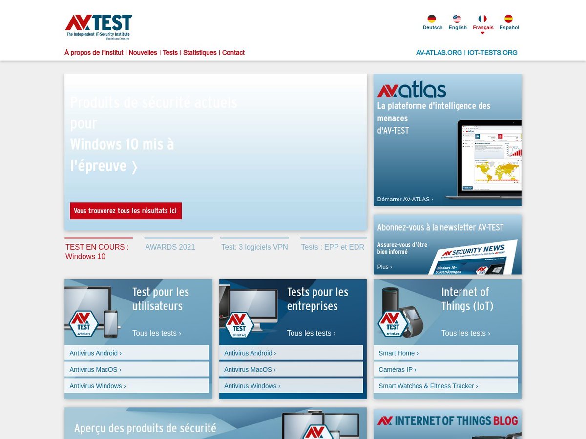veilletechnoit's tweet image. AV-Test : pour choisir le bon antivirus 

Sélectionner l&apos;antivirus qui vous conv...
#antivirus #av_test.org #comparatif_antivirus #conseils_de_sécurité #logiciels_de_sécurité #sécurité_informatique #tests_de_sécurité
 tinyurl.com/24hz5koo