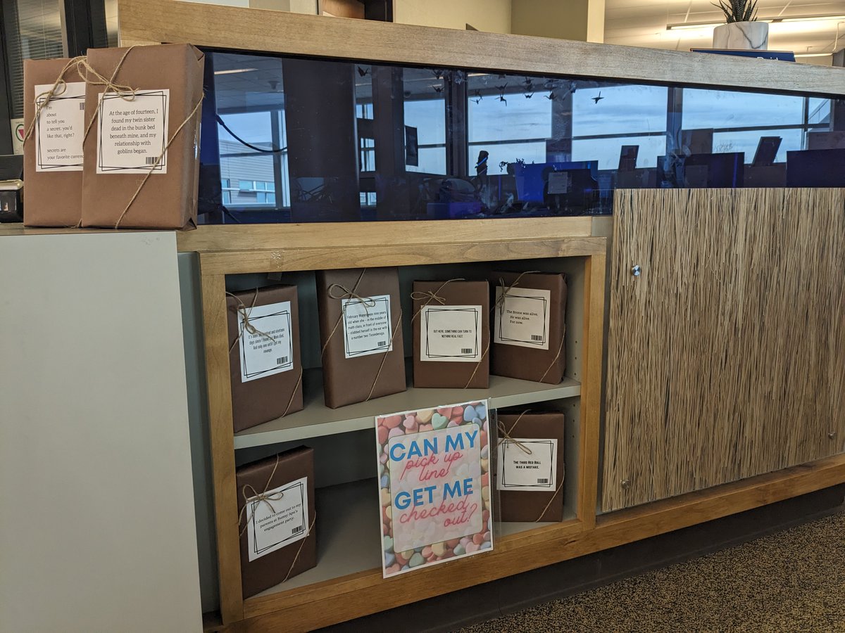 FHSLibraryNEWS's tweet photo. Valentine's Day is near! Stop by and check out a new book...maybe the first line of the book will grab your attention. 😃 https://t.co/jhjprNCiiM