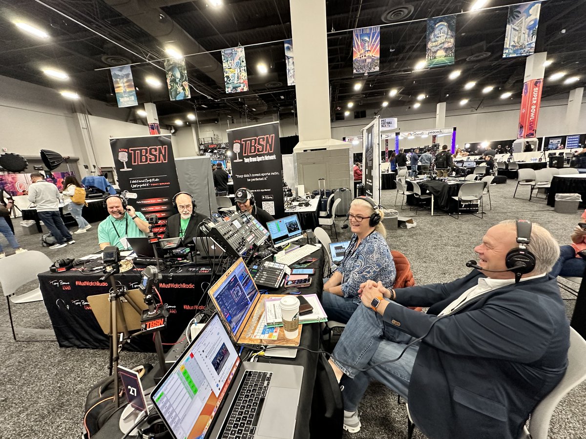 Good morning from the final day here at Radio Row! Who are your picks for the big game Sunday? #SuperBowlLVIII