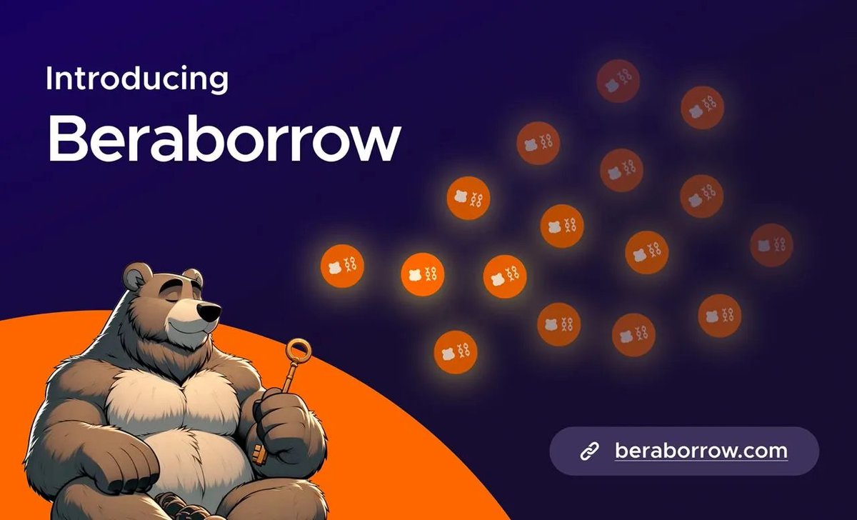 .@Berachain is the most important L1 in crypto. We've been working on a foundational pillar to the growing Berachain ecosystem. Introducing Beraborrow. Interest-free loans backed by iBGT. > Enhancing yield > Capital efficient > Speculative bonds > Native stablecoin 🐻⛓…