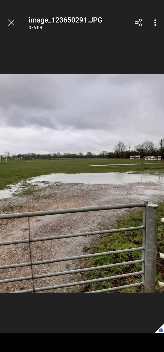OUVetsFC's tweet photo. As expected Sunday's match between @OUVetsFC &amp; @GreatHorwood_FC #Vets on Sunday is OFF.

Both pitches unplayable. ☹️ https://t.co/AO1mF8edgB
