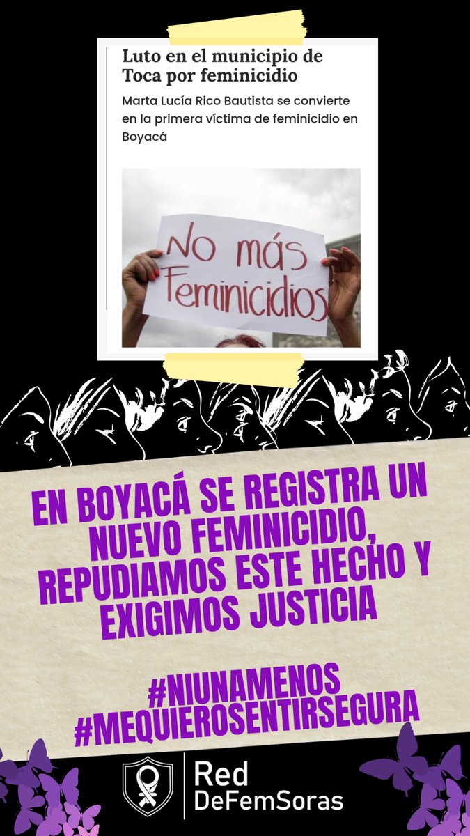 aurarenas_'s tweet photo. ¿Podemos hablar de lo preocupante que es la cantidad de feminicidios que llevamos en tan solo 2 meses de 2024? 

#NiUnaMenos #Feminism #Justicia #mequierosentirsegura https://t.co/Kg9MgQ7iXT