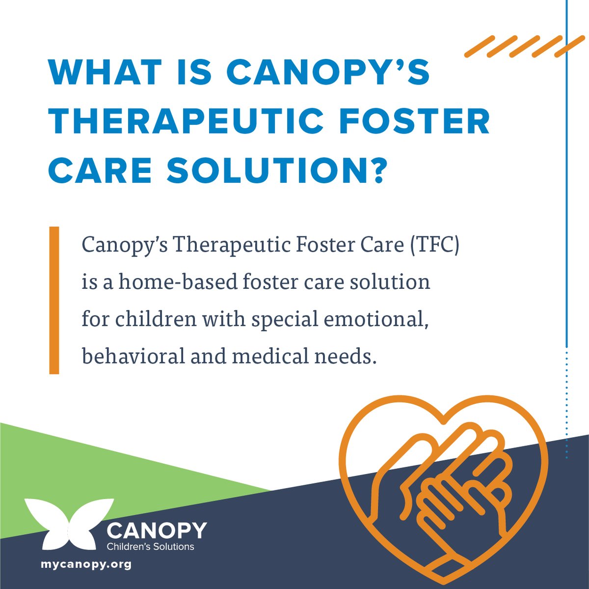 canopychildren's tweet image. This month’s Solution Spotlight is Canopy’s Therapeutic Foster Care and Adoption Solutions, serving children and families in Hattiesburg, MS, and beyond. Follow along over the next few days to learn more about how you can be a child’s success story. #SolutionSpotlight