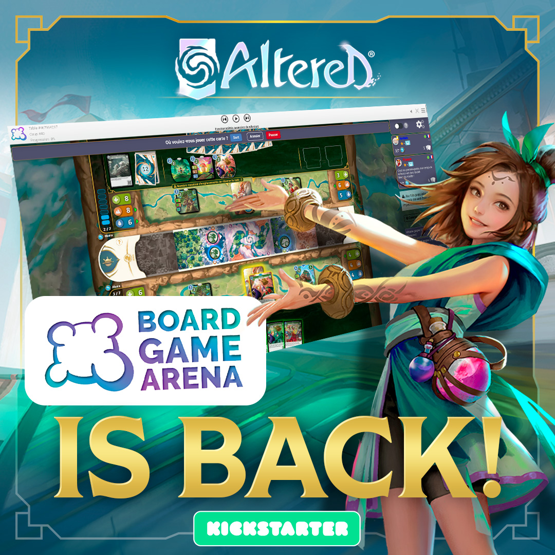 Let's be honest with you, we didn't expect such a success for this early access, in just 8 days!! WOW!

Thank you for this first step to validate the concept and the stability of the version. And so, you motivated us to come back, with a surprise!🎁

👉boardgamearena.com/gamepanel?game…