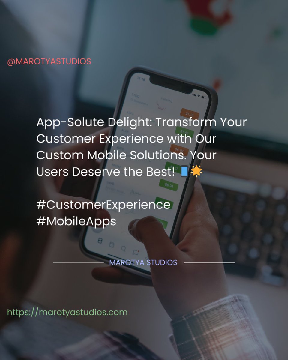 MarotyaStudios's tweet image. Phone: +27 72 975 9950
Email : mandile@marotyastudios.com

#marotyastudios #aimobileapps #innovation #mobileappdevelopment #problemsolving #artificialintelligence #ai