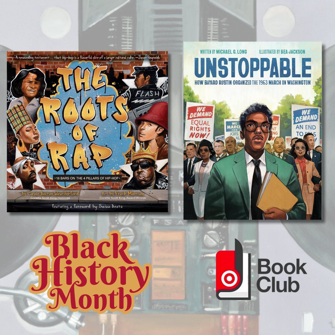 littlebeebooks's tweet photo. For #BlackHistoryMonth Target has chosen #Unstoppable by #MichaelLong and illustrated by #BeaJackson and #TheRootsofRap by @poetweatherford and illustrated by #FrankMorrison as featured titles. Join us in celebrating black culture and history this February. 

#BeeAReader🐝 https://t.co/vDeve0WHKx