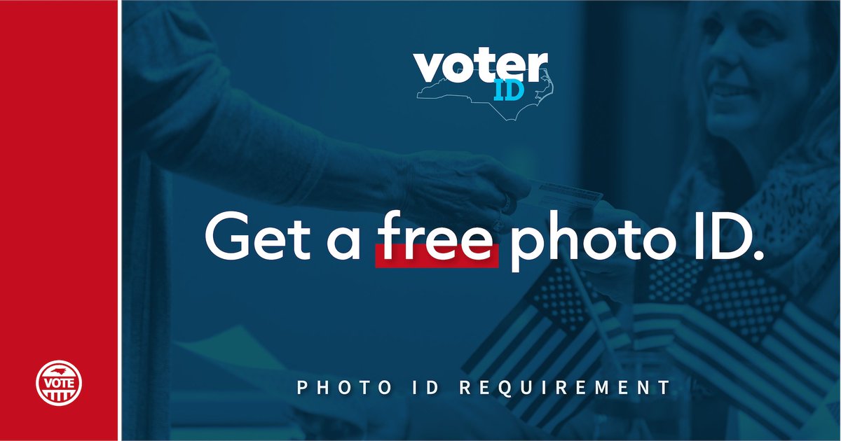 What if I don’t have a photo ID for voting? Get one for FREE from your county board of elections. Learn more here: tinyurl.com/mv7wr34j #YourVoteCountsNC #NCpol