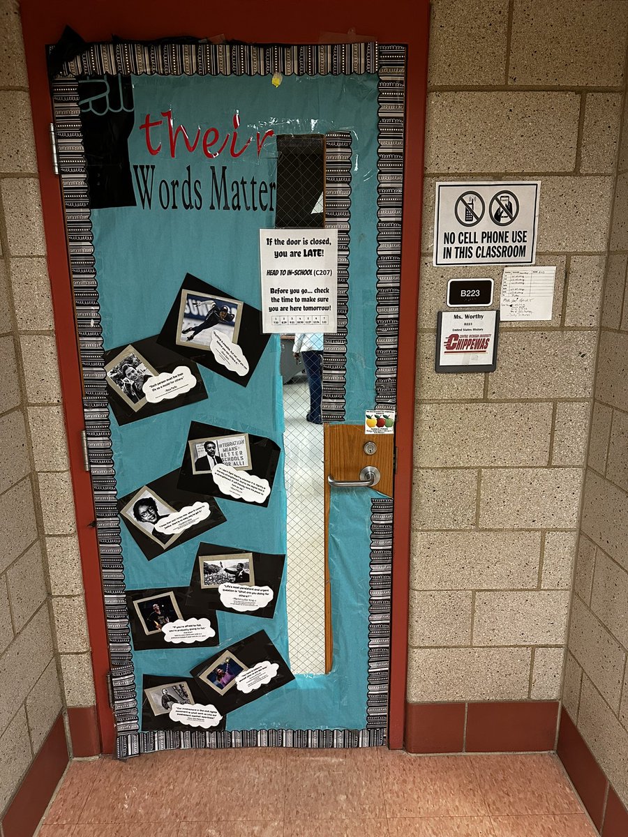 BrookSocStudies's tweet image. Some of our Social Studies doorways to celebrate #BlackHistoryMonth @HonortheRaiders