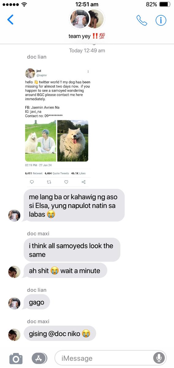 ft0825z's tweet photo. woof, hanapin mo ako!
— #nomin au kung saan nawawala yung aso ni javi and doc niko as your resident chismoso comes to save the day. https://t.co/vfpeSIewFm