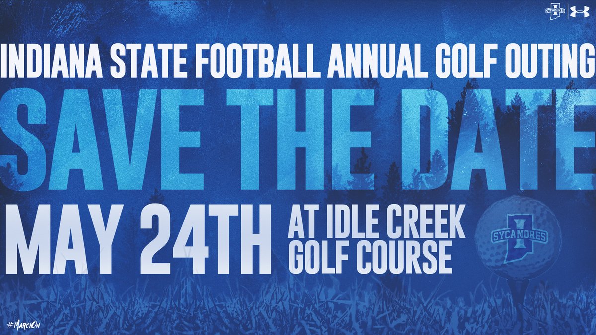 🚨SAVE THE DATE🚨 Sycamore Football announces the annual golf outing for May 24 at the Idle Creek Golf Course. More information to come soon! #MarchOn | #LeaveNoDoubt