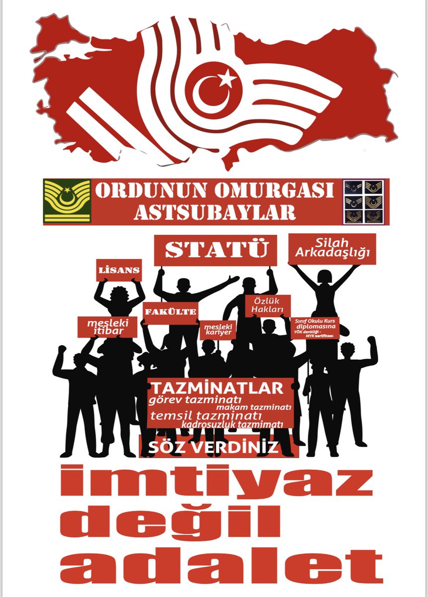 muhsinsari0303's tweet photo. #Astsubaylarİmtiyazİstemiyor Alamadığı ve kanunla hakkı olanı  Makam ve Görev  TAZMİNAT'larını istiyoruz.
@RTErdogan
@_cevdetyilmaz
@dbdevletbahceli
@AliYerlikaya
@isikhanvedat
@memetsimsek
@hulusiakarmedya
@YasarGulermsb
@eczozgurozel
@meral_aksener
@tcsavunma
@TC_icisleri https://t.co/xQvkGpBE9E