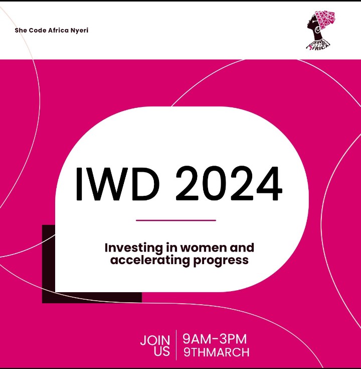Invest in Her story, invest in our future💡 

Together, we can create a world where women and girls are empowered to lead, innovate, and change the world.
Join <a href="/SCA_Nyeri/">SCA Nyeri</a> as we can unlock the potential of women and pave the way for a brighter Future 

 🔗lu.ma/rbtrd5ma