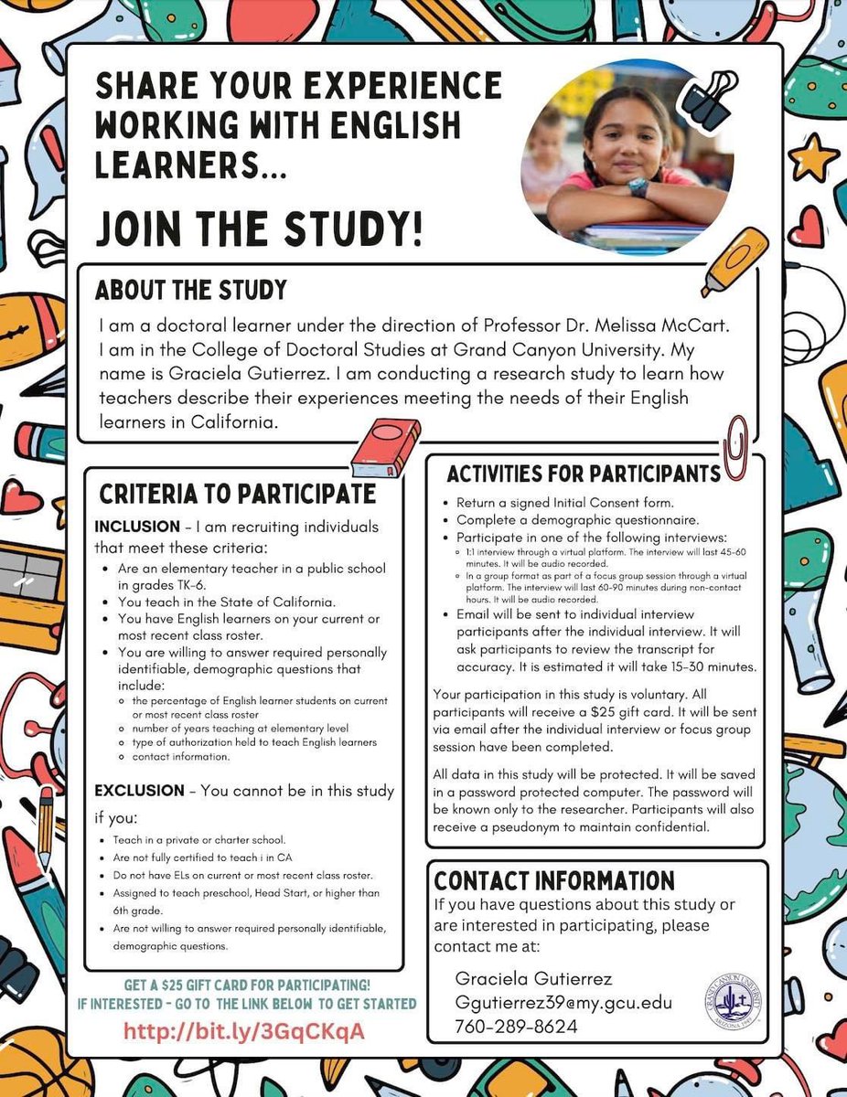 Sharing for a good friend - soon to be Doctor Gracie Gutierrez. She’s looking for participants for her study! Check it out!! bit.ly/3GqCKqA