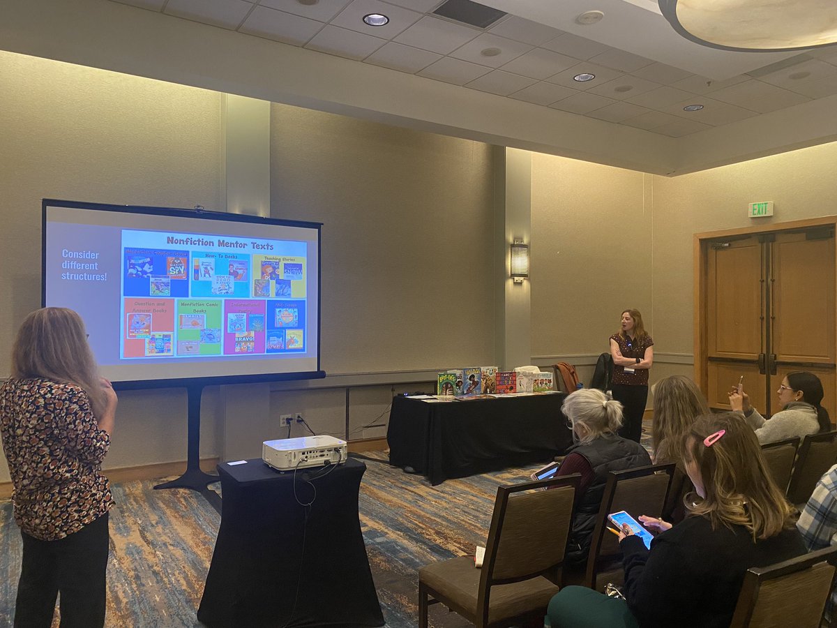 LitCoachValter's tweet image. @ColoradoReading let us kick off Day 2 of #CCIRA24 by showing our love for mentor texts in writing! #TWTblog