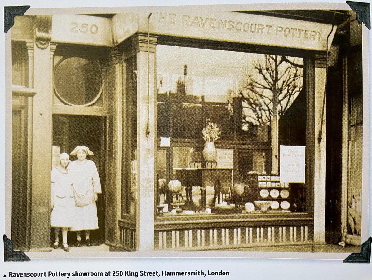100 years ago, 250 King Street in Hammersmith was a pottery run by Dora Lunn. Now it’s Saffron food market by Ravenscourt Park <a href="/OldLondonW14/">Back in Time West London</a> #RavenscourtPottery