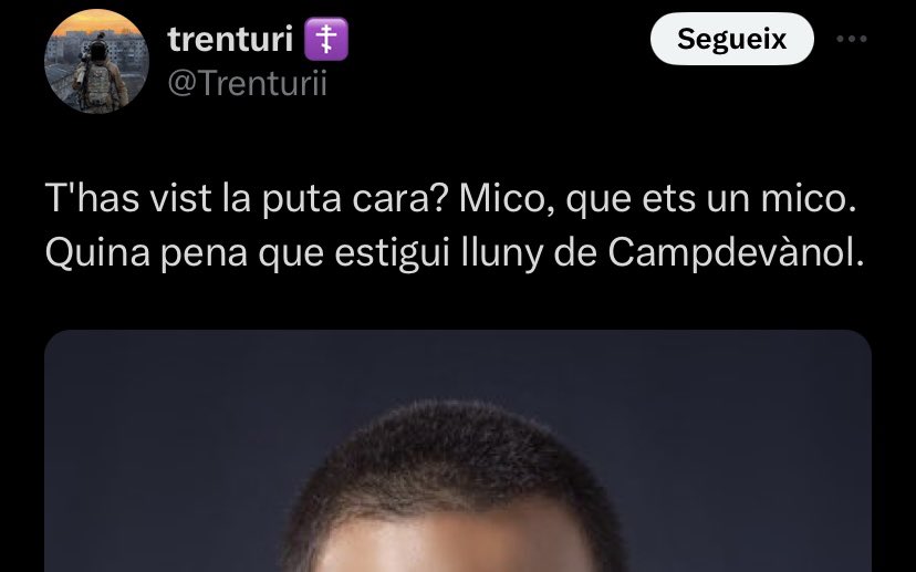 JordiCoch's tweet photo. Quan algú tingui el dubte de si AC és extrema dreta, sols ha de buscar què pensen i defensen els seus seguidors. Aquí un recull dels comentaris homòfobs i racistes que m'han dedicat: Mico, sifilític entre altres perles https://t.co/9yef1Yrgxy