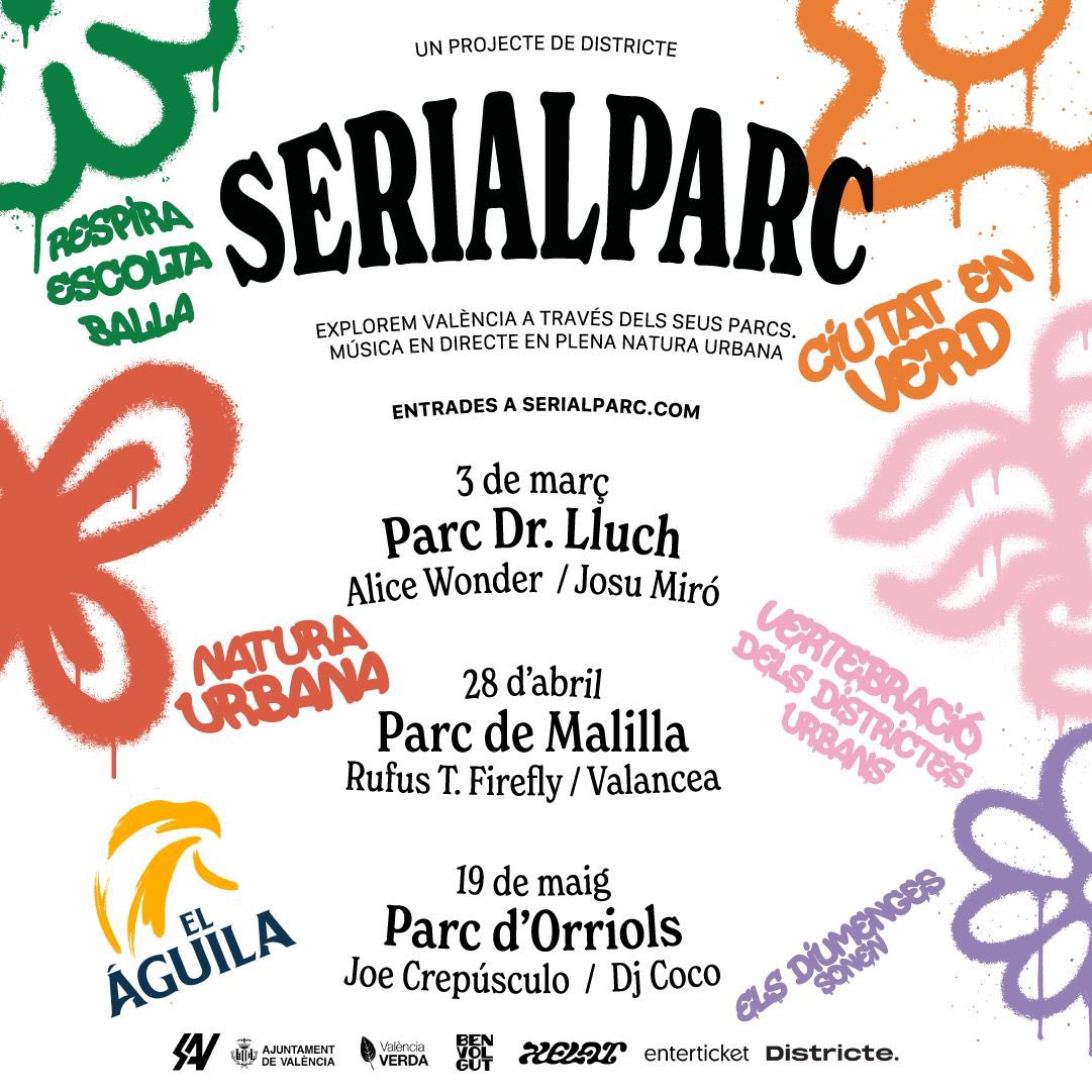 Teníamos muchísimas ganas de anunciar que el próximo 28 de abril nos subimos al escenario del @SerialParc con @_RufusTFirefly_ ✨ Domingo de vermú, solecito y buena música Compartir además cartel con @itsAliceWonder_ y @Crepus es una fantasía ❤️