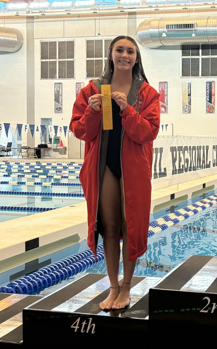 Congratulations Jailen!  She placed 4th at the Region meet!  All of your hard work has paid off!  I am so proud of you!