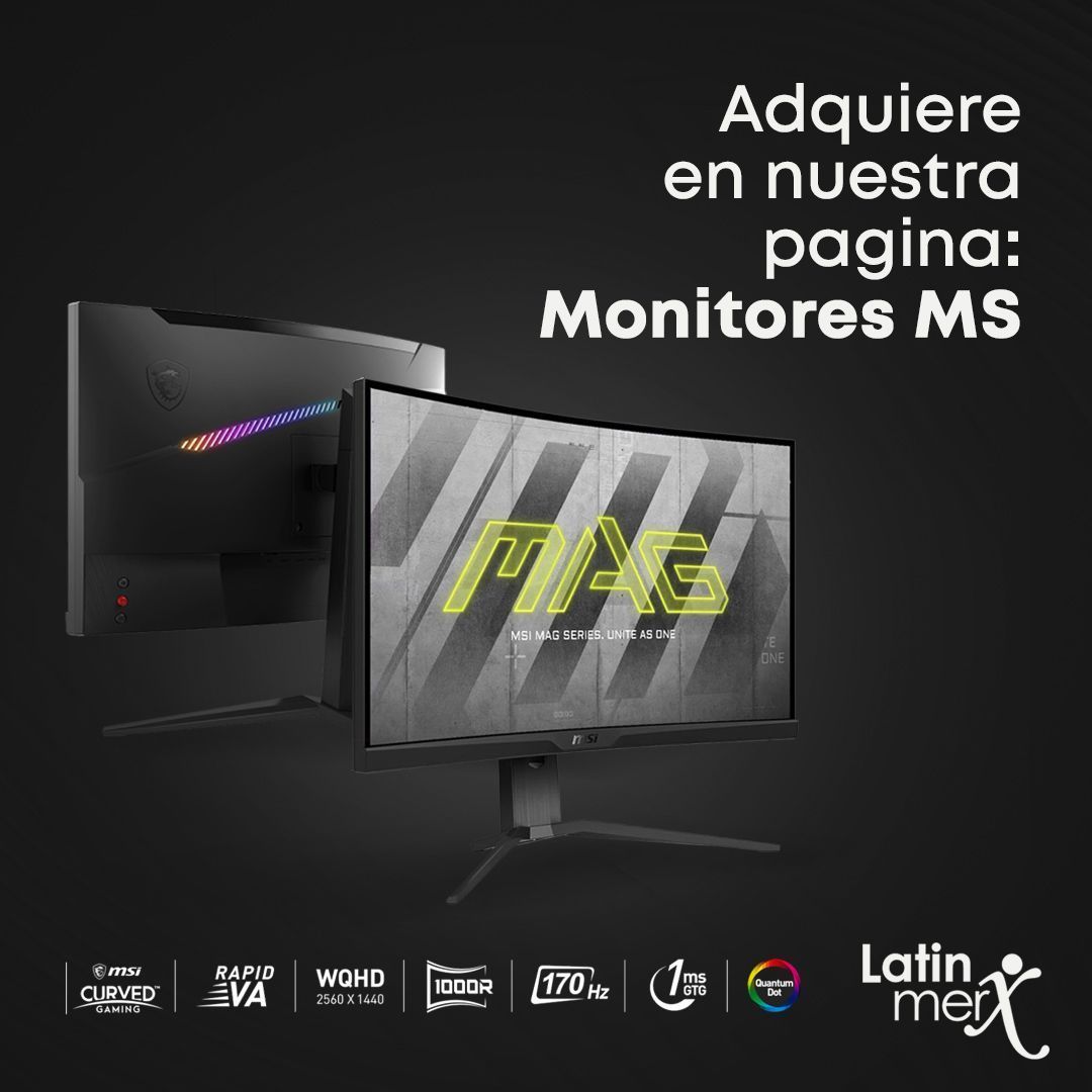 LatinMerx's tweet image. Alcanza nuevas alturas en tu experiencia de juego, con Mystic Light y ajuste ergonómico.

MSI Gaming monitors
🇺🇸 🇵🇦 🇻🇪