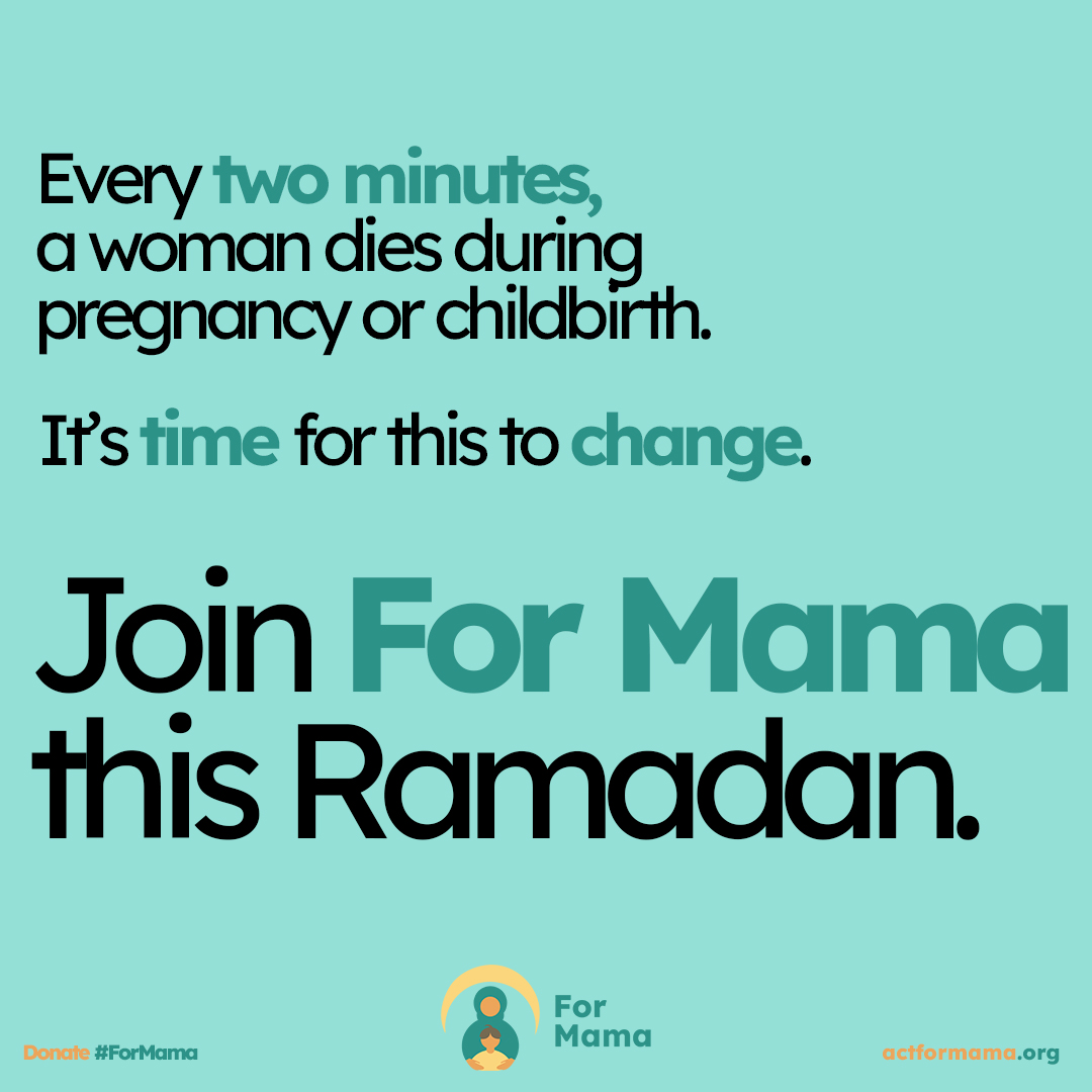 MedGlobal is proud to join @actformama. 🧡 This Ramadan we're launching a charitable giving campaign to support a healthier future for mothers🤰and babies👶 around the world! Join us to do all we can #ForMama. actformama.org