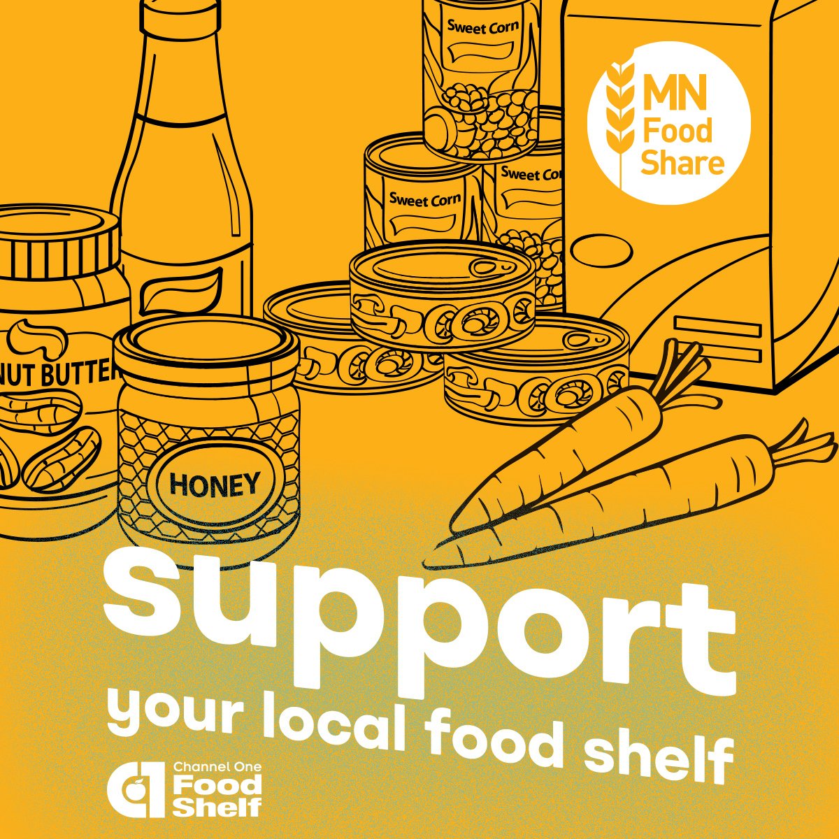 With <a href="/MNFoodShare/">Minnesota FoodShare</a> underway, here are sobering facts about hunger:
👥<a href="/FeedingAmerica/">Feeding America</a> says 390,000 Minnesotans face hunger. 30% are under age 18.
🥫Minnesotans made a record-breaking 7.5 million food shelf visits in 2023. 
🍎Support #ChannelOneMN Food Shelf helpingfeedpeople.org/donate.