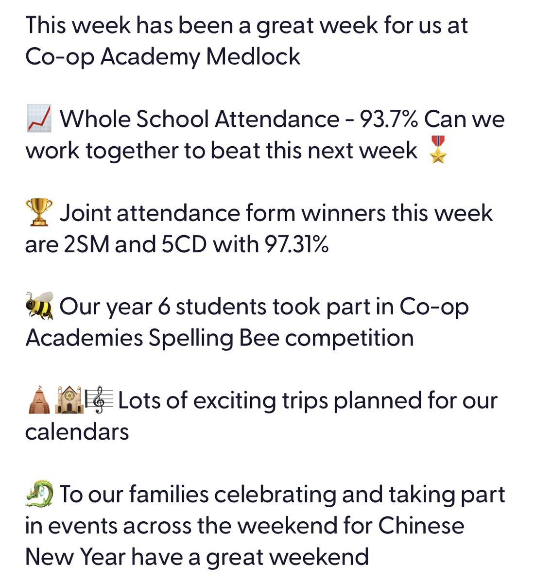 Great week for us at Co-op Academy Medlock
#Succeedtogether